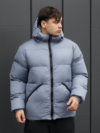 Kurtka zimowa dwustronna Staff rovx black & blue gray