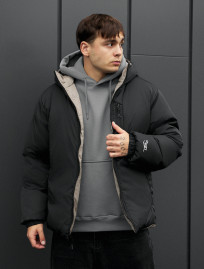 Kurtka zimowa dwustronna Staff rovx black & gray