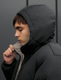 Kurtka zimowa dwustronna Staff rovx black & gray