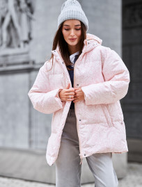 Damska kurtka zimowa Staff tom light pink flo
