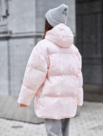 Damska kurtka zimowa Staff tom light pink flo