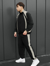 Dres Staff cap black & light olive oversize