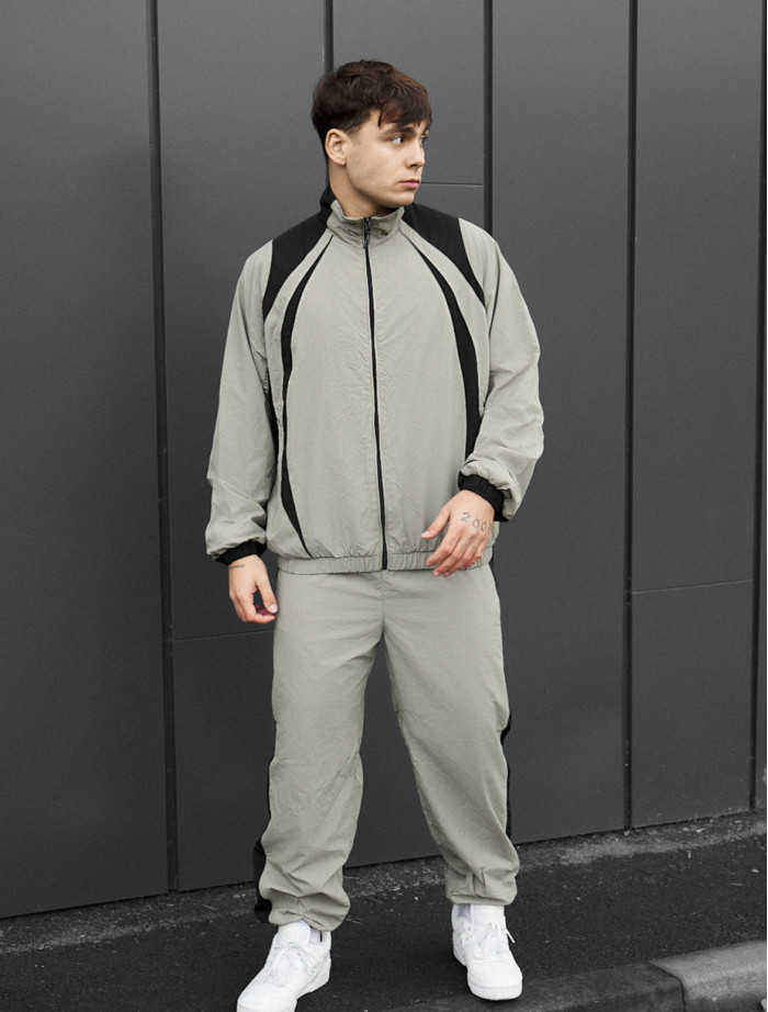 Dres Staff cap light olive & black oversize