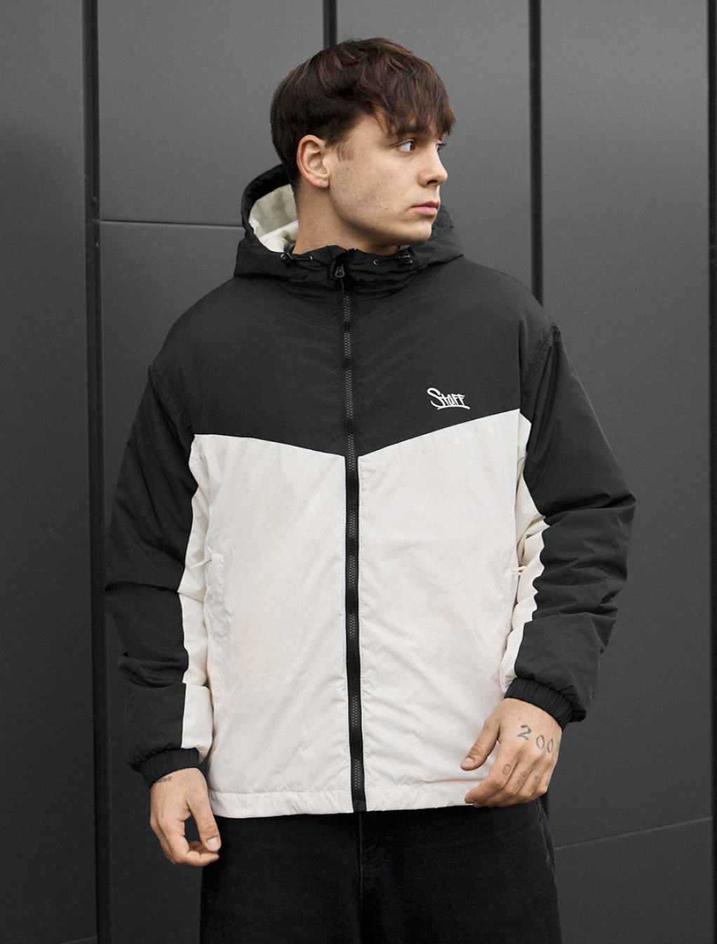 Kurtka przejściowa Staff jax black & milk