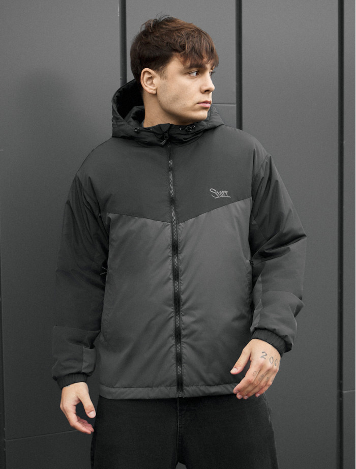 Kurtka przejściowa Staff jax black & dark gray