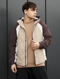 Wiatrówka Staff tek beige & brown