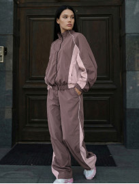 Dres Staff lim light brown & light pink reflective oversize