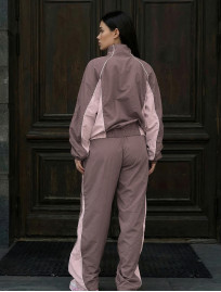 Dres Staff lim light brown & light pink reflective oversize