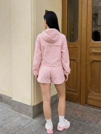 Komplet wiatrówka + spodenki Staff lio pink