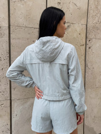 Komplet wiatrówka + spodenki Staff lio light gray
