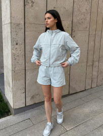 Komplet wiatrówka + spodenki Staff lio light gray