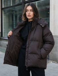 Kurtka zimowa damska Staff ed dark brown