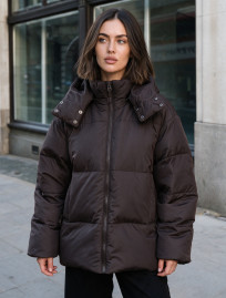 Kurtka zimowa damska Staff ed dark brown