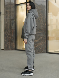 Damski komplet dresowy Staff te gray logo oversize fleece