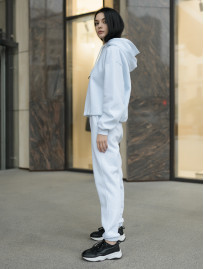 Damski komplet dresowy Staff te white logo oversize fleece
