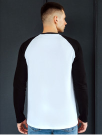 Bluza longsleeve Staff logo white & black