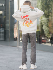 Damska bluza Staff love you oversize fleece