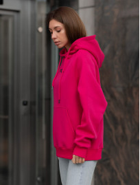 Damska bluza Staff original rich pink oversize fleece