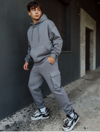 Dres sportowy Staff ur cargo gray oversize fleece