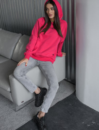 Bluza Staff original rich red oversize