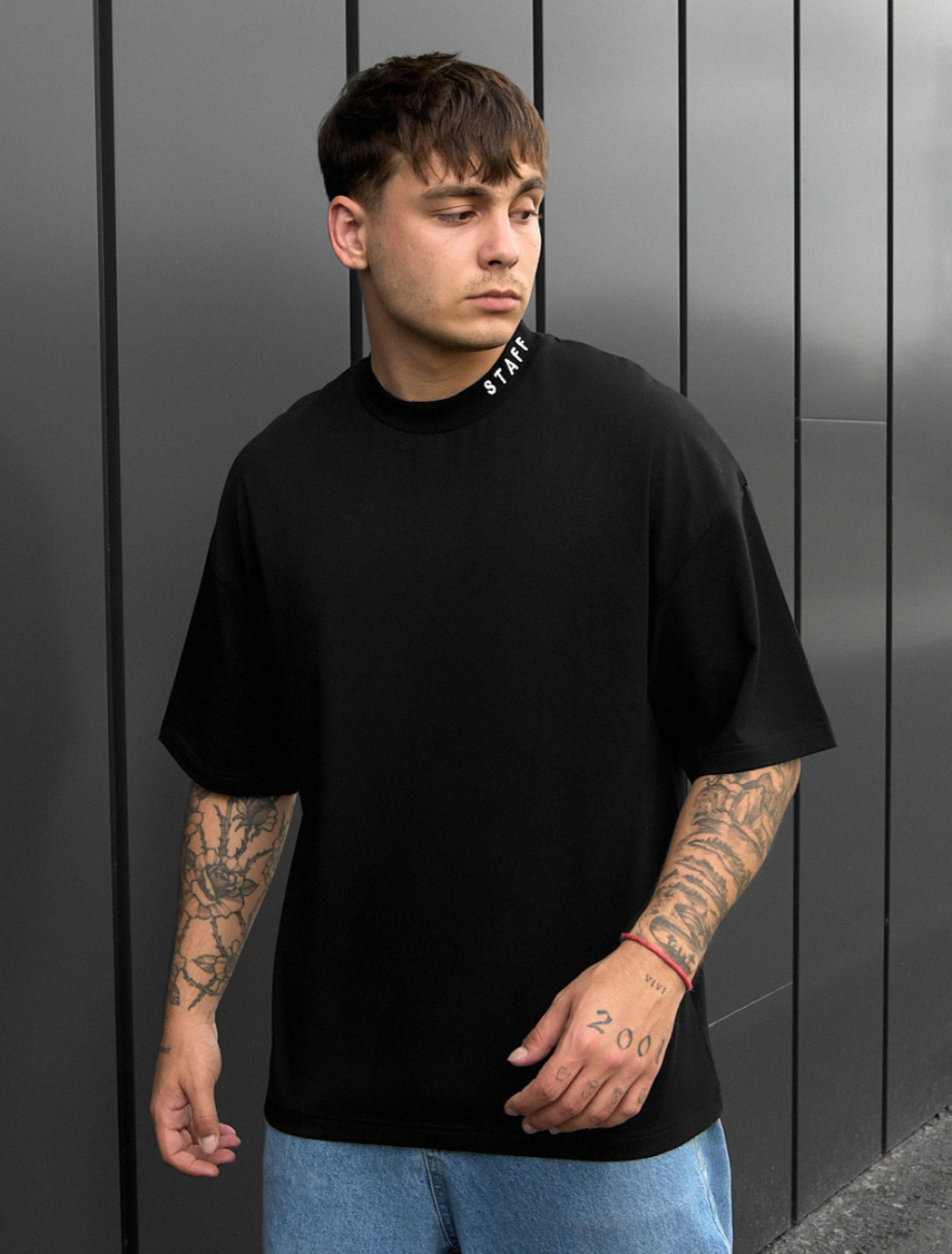 Koszulka Staff logo neck oversize
