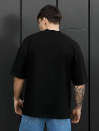 Koszulka Staff logo neck black oversize