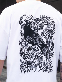 Koszulka Staff raven & logo oversize
