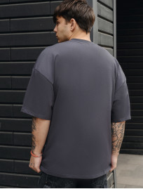 Koszulka Staff dark gray basic oversize