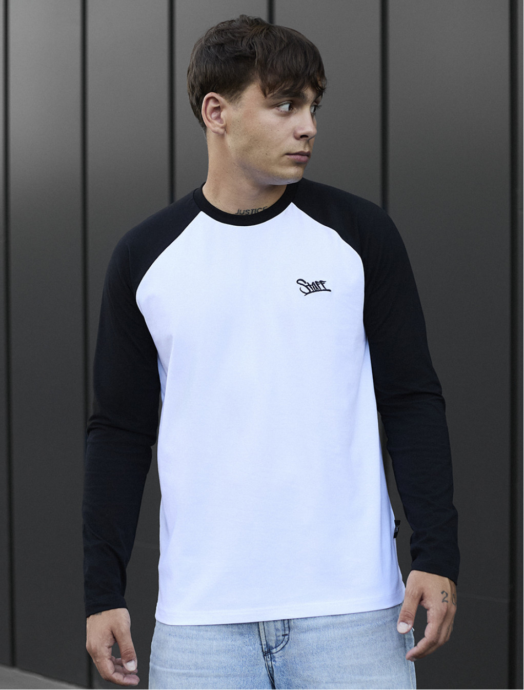 Longsleeve Staff logo white & black