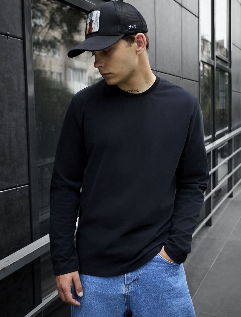 Longsleeve Staff black basic