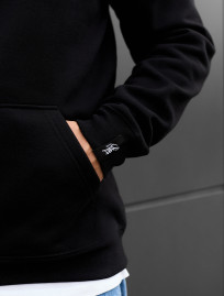 Bluza z kapturem Staff black basic fleece