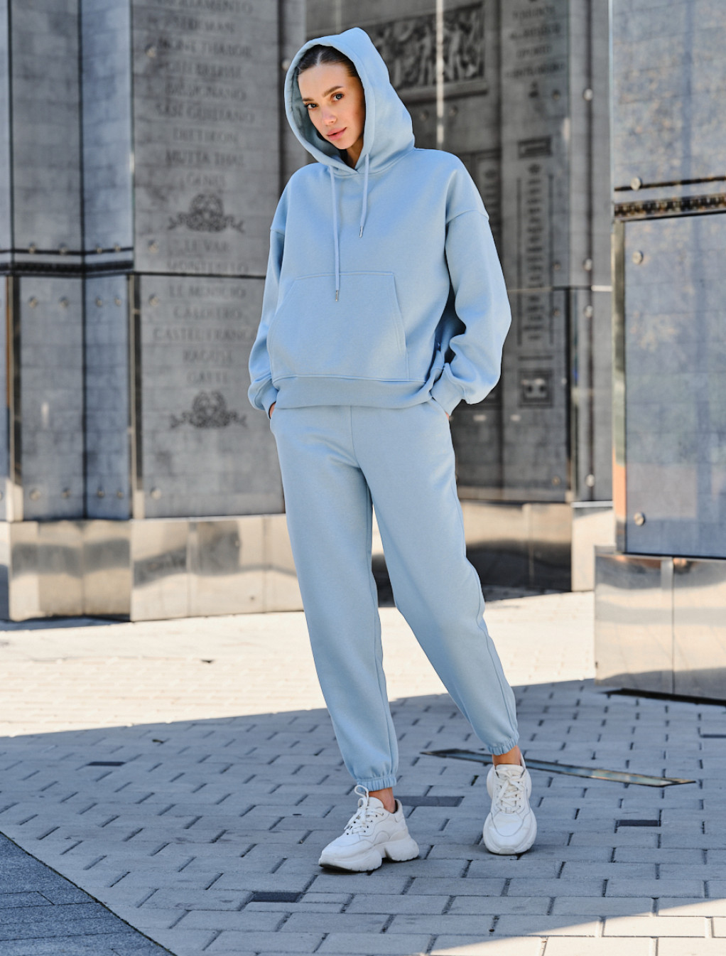 Damski dres Staff co light blue oversize fleece