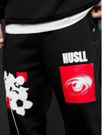 Spodnie dresowe Staff x Husll flower fleece