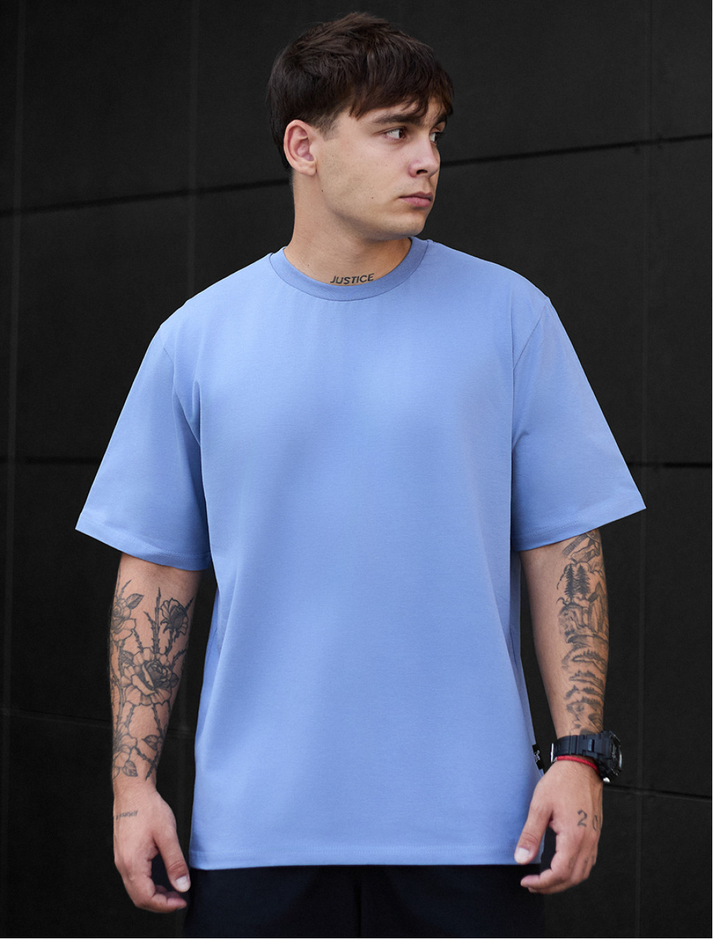 Koszulka Staff light blue oversize