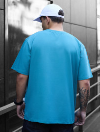 Koszulka Staff blue turquoise oversize