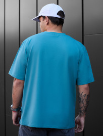 Koszulka Staff blue turquoise oversize