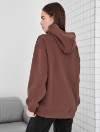Damska bluza Staff ue brown logo oversize