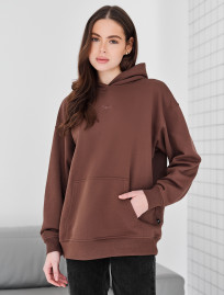 Damska bluza Staff ue brown logo oversize