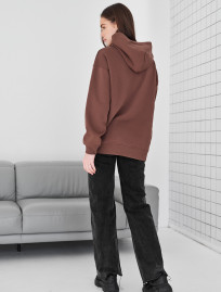 Damska bluza Staff ue brown logo oversize