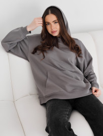 Damska bluza Staff ue gray logo oversize