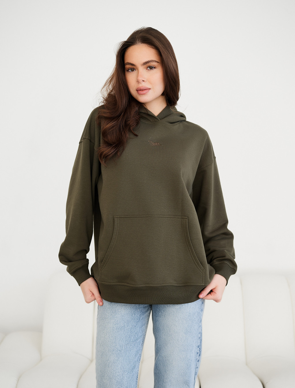 Damska bluza Staff ue khaki logo oversize