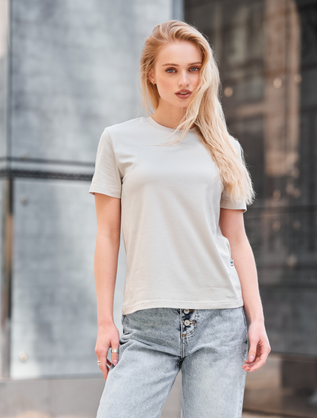 Koszulka Staff dy light gray