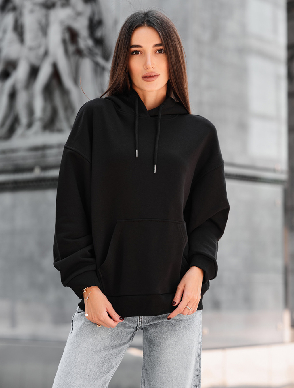 Bluza Staff lav black oversize
