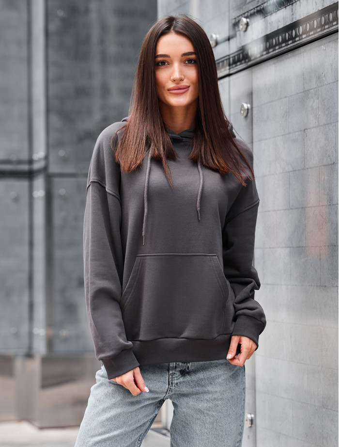 Bluza Staff lav dark gray oversize