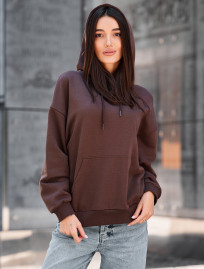 Bluza Staff lav brown oversize