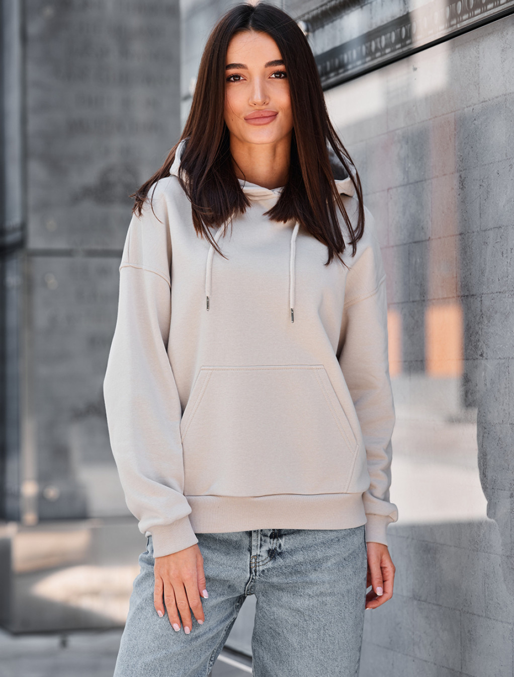 Bluza Staff lav light gray oversize