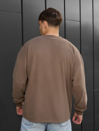 Longsleeve Staff brown logo oversize