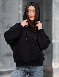 Bluza Staff lav black oversize fleece