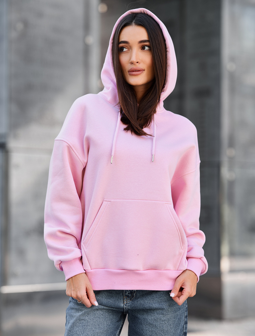 Bluza Staff lav pink oversize fleece