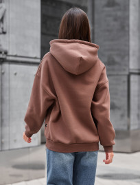Bluza Staff lav brown oversize fleece